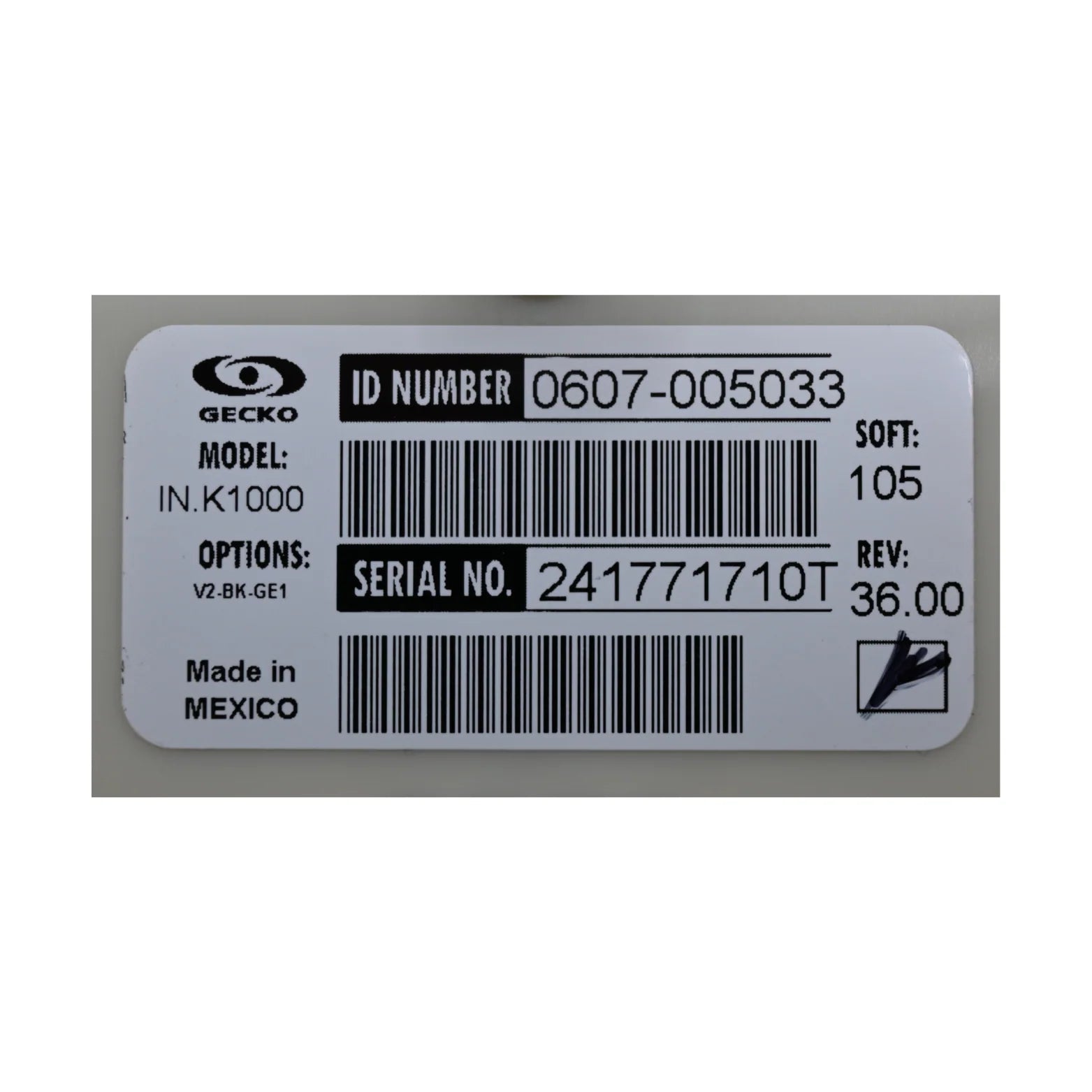 PANEL, IN.K1000+ 10' CORD