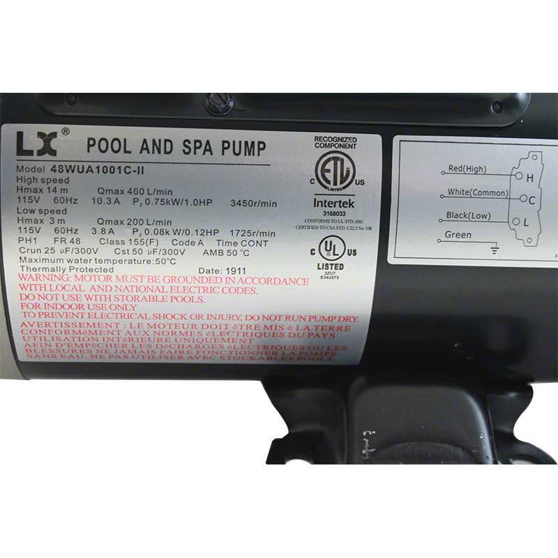 Pump, 10.8 Amp 2 Spd 120v